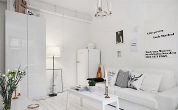 Ngỡ ngàng với căn hộ 20m2 trắng tinh khôi 1