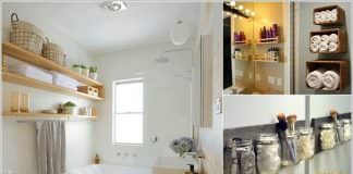 Giải pháp lưu trữ trên tường cho phòng tắm luôn gọn gàng 1