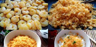 Làm ruốc tôm cho bé ăn cơm ngon lành 