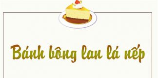 Cách làm bánh bông lan lá nếp thơm ngào ngạt cho bé