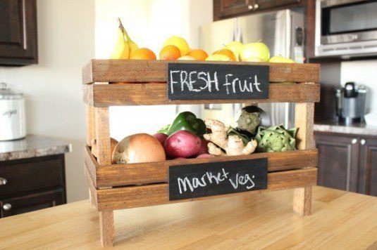 Những nơi lưu trữ độc đáo cho rau của quả trong nhà
