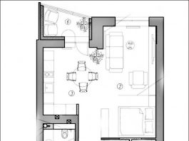 Căn hộ 42m2 trẻ trung khi sử dụng những gam màu sáng 