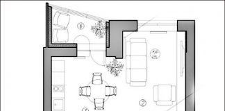 Căn hộ 42m2 trẻ trung khi sử dụng những gam màu sáng 