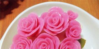Bánh hoa hồng xinh thơm dịu dàng