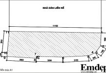 Xây nhà phố 3 tầng rưỡi chi phí 600 triệu đồng ở Nam Định