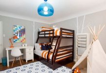 Ý tưởng độc đáo – trang trí phòng bé với màu xám