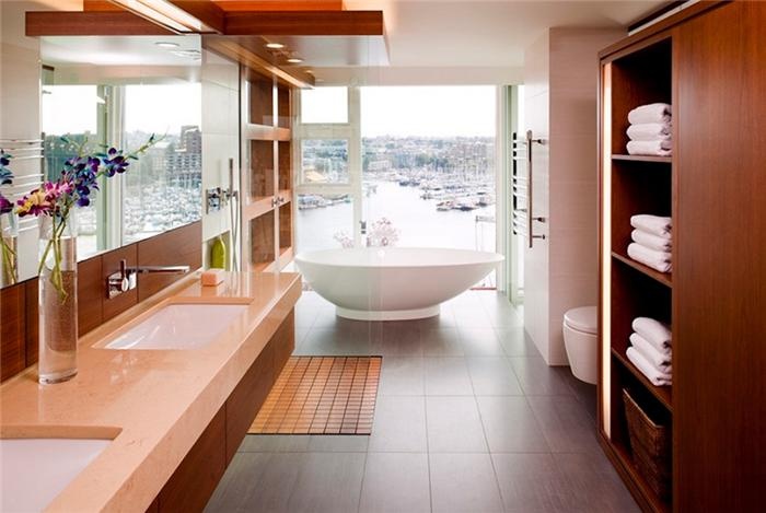 Trầm trồ với những thiết kế phòng tắm siêu sang cho căn hộ