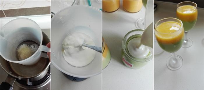 Pudding bơ xoài sữa chua nhẹ dịu thơm ngon