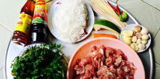 Cách làm bún chả