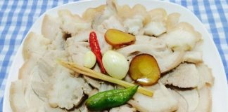 Thịt chân giò muối chua thơm ngon