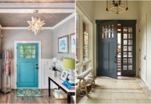 Tận dụng mặt trong cửa ra vào để tô điểm cho nhà