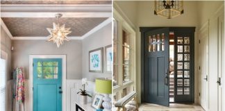 Tận dụng mặt trong cửa ra vào để tô điểm cho nhà