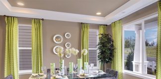 Sử dụng hoa văn trang trí trong thiết kế phòng ăn 