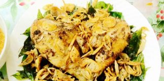 Đùi gà chiên lá mắc mật: thơm vị núi rừng 1