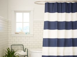 Những mẫu rèm độc đáo cho phòng tắm thêm lạ