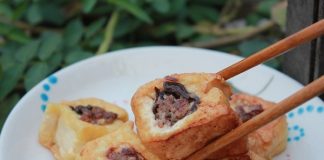 Đậu phụ nhồi thịt vàng ruộm ngon cơm