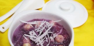 Chè hạt sen khoai lang tím