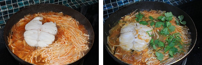 Cá tuyết sốt kim chi – giao thoa giữa hai nền ẩm thực Nhật Hàn