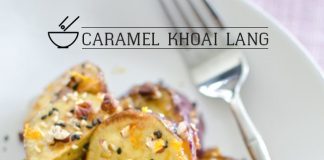 Chiều rảnh rỗi làm caramel khoai lang ăn chơi 