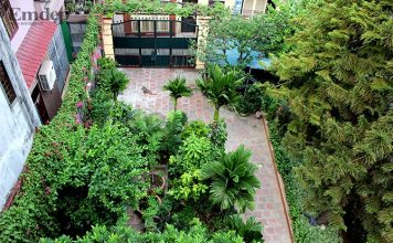 Nhà mang phong cách dân gian trong ngõ nhỏ Hà Nội