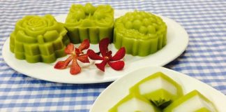 Bánh Trung thu rau câu vị bơ nhân cốt dừa