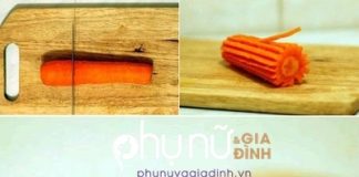 Cách tỉa dưa chuột và cà rốt cực dễ mà đẹp