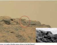 Phát hiện tượng Phật trên sao Hỏa