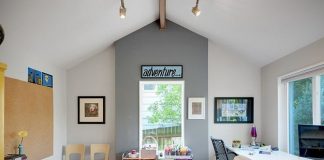 Kết hợp ăn ý giữa không gian làm việc và phòng chơi của trẻ