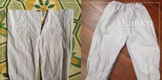 May quần cho bé từ áo sơ mi của bố 