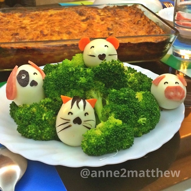 Ý tưởng tạo hình với trứng siêu hấp dẫn cho bữa ăn của bé