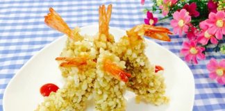 Đón mùa thu với tôm chiên cốm thơm giòn