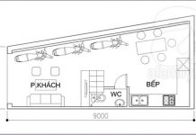 Tư vấn xây nhà 34m2 trên đất nở hậu 1