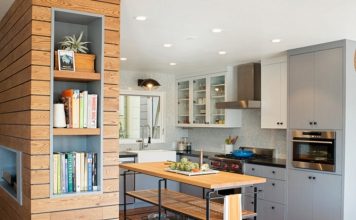 Muôn vàn cách bày trí sách cho phòng bếp thêm phần độc đáo