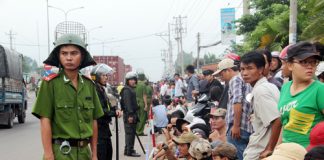 Dự kiến sẽ có 300 chiến sĩ bảo vệ trực tiếp phiên tòa. Ảnh: Phước Tuấn