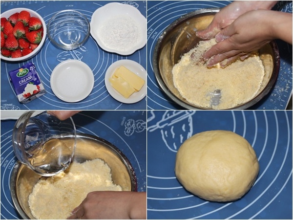 Cách làm bánh tart dâu tây phết kem cực nhanh