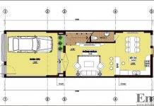 Xây nhà ba tầng 83m2 hiện đại, phong cách với 820 triệu đồng