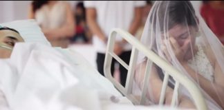 Rơi lệ đám cưới của chàng trai ung thư trước khi chết