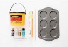 Tự làm khay lót cốc bằng xi măng