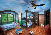 Trang trí trần nhà cho phòng bé, tại sao không?