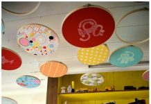 Trang trí trần sinh động cho phòng của bé