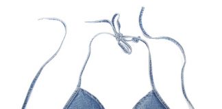 Thu này, rộn ràng bãi biển với bikini denim - 1