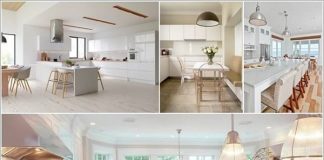 Khéo chọn sàn cho căn bếp màu trắng thêm ấn tượng