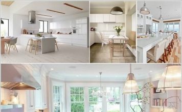 Khéo chọn sàn cho căn bếp màu trắng thêm ấn tượng