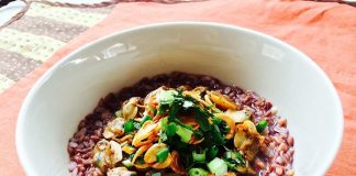 Cháo ngao gạo lứt ngon khó cưỡng