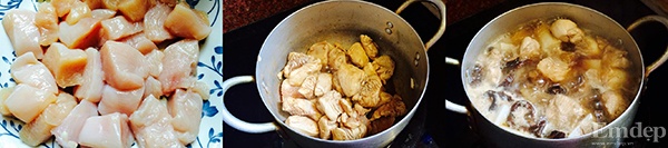 Thịt gà kho củ cải kiểu Nhật 