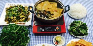 Lẩu ếch om măng cay