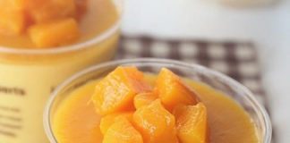 Tráng miệng với mousse xoài ngọt mát