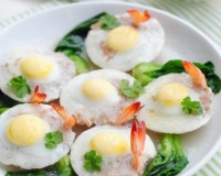 Món ngon cuối tuần: Trứng cút hấp tôm thịt thơm ngon tròn vị