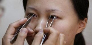 gái trung quốc nghiến răng thẩm mỹ để xin việc