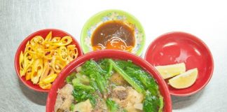 món mì, Sài Gòn, ăn vặt, mì sủi cảo